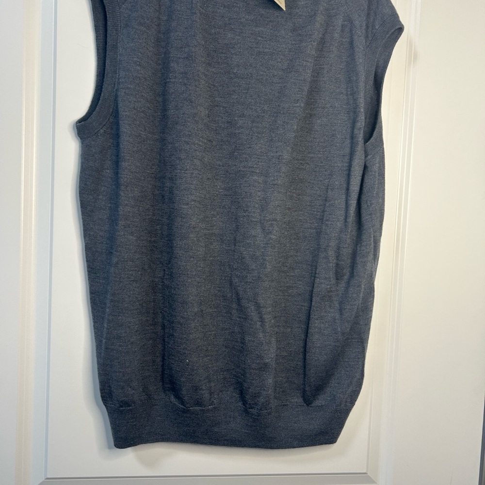 Peter Millar Quarter Zip Guinness Sweater Vest Gray Size XL NWT - Picture 3 of 3